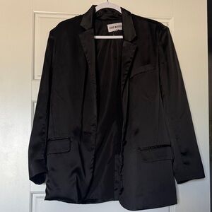Steve Madden Sleek Black Satin Jacket